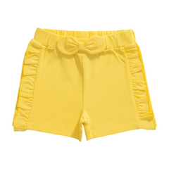 Lemony Ruffled Tee & Shorts Set for Toddlers