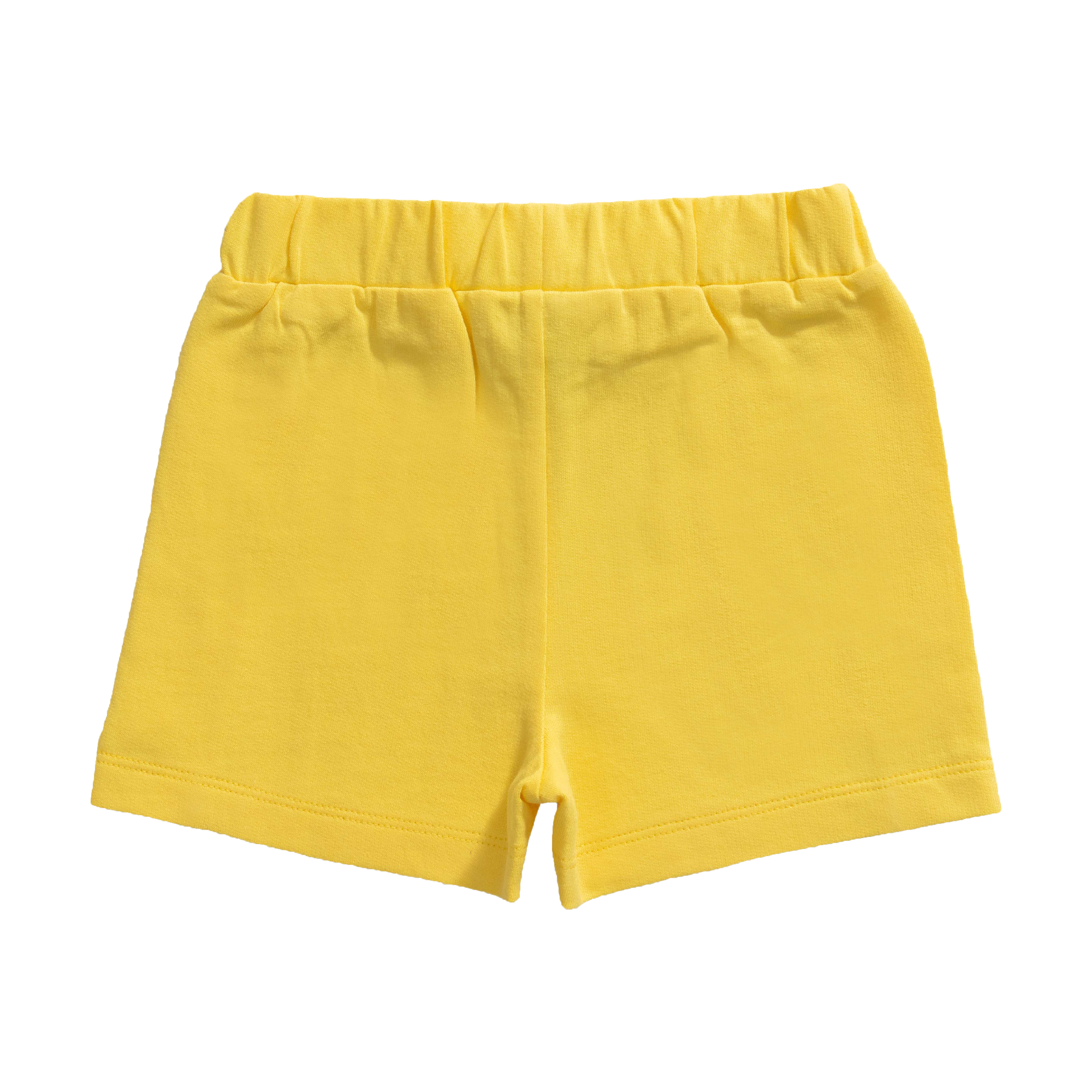 Lemony Ruffled Tee & Shorts Set for Toddlers