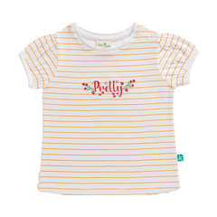 Striped Tee & Shorts Set for Toddler - Tangerine
