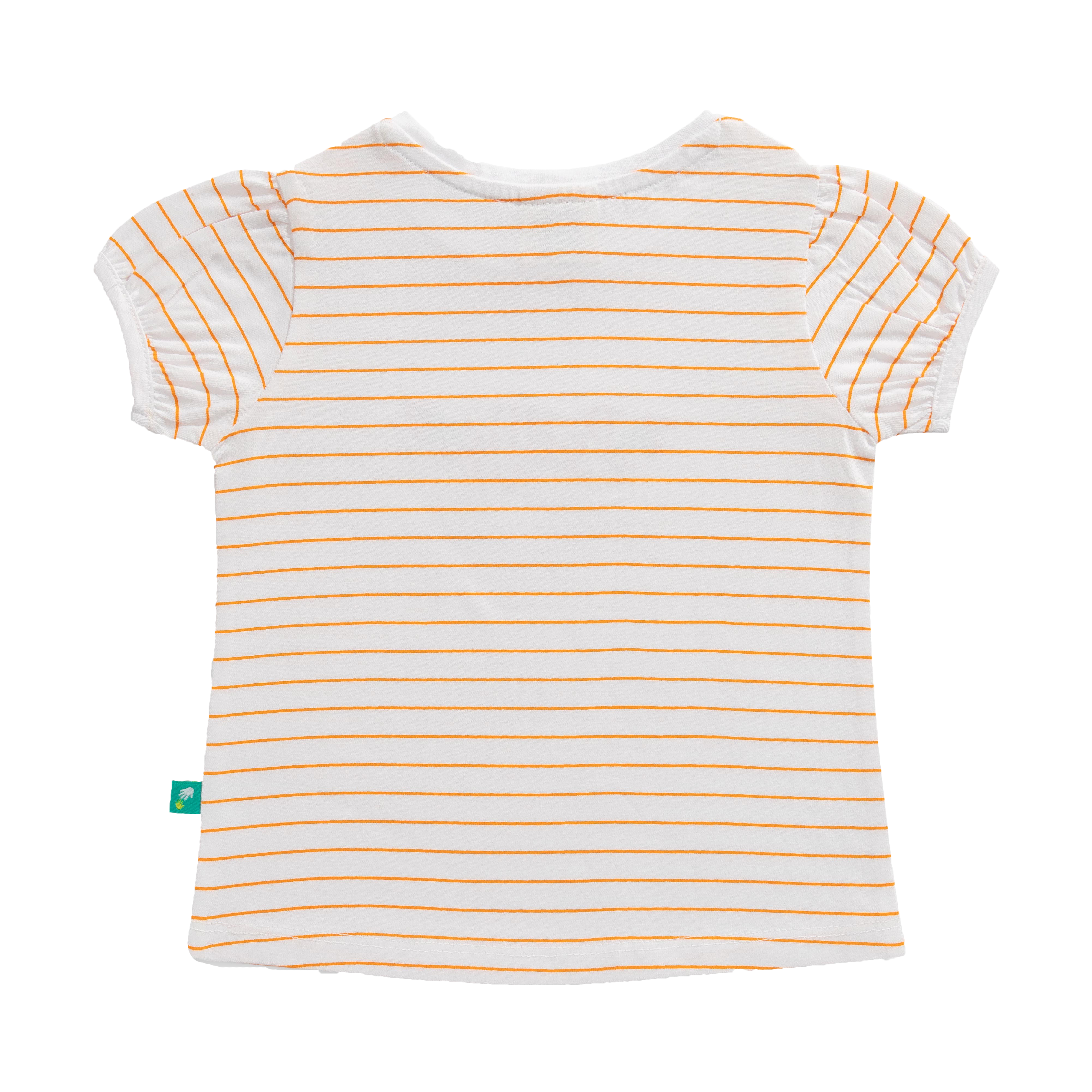 Striped Tee & Shorts Set for Toddler - Tangerine