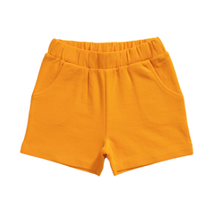 Striped Tee & Shorts Set for Toddler - Tangerine