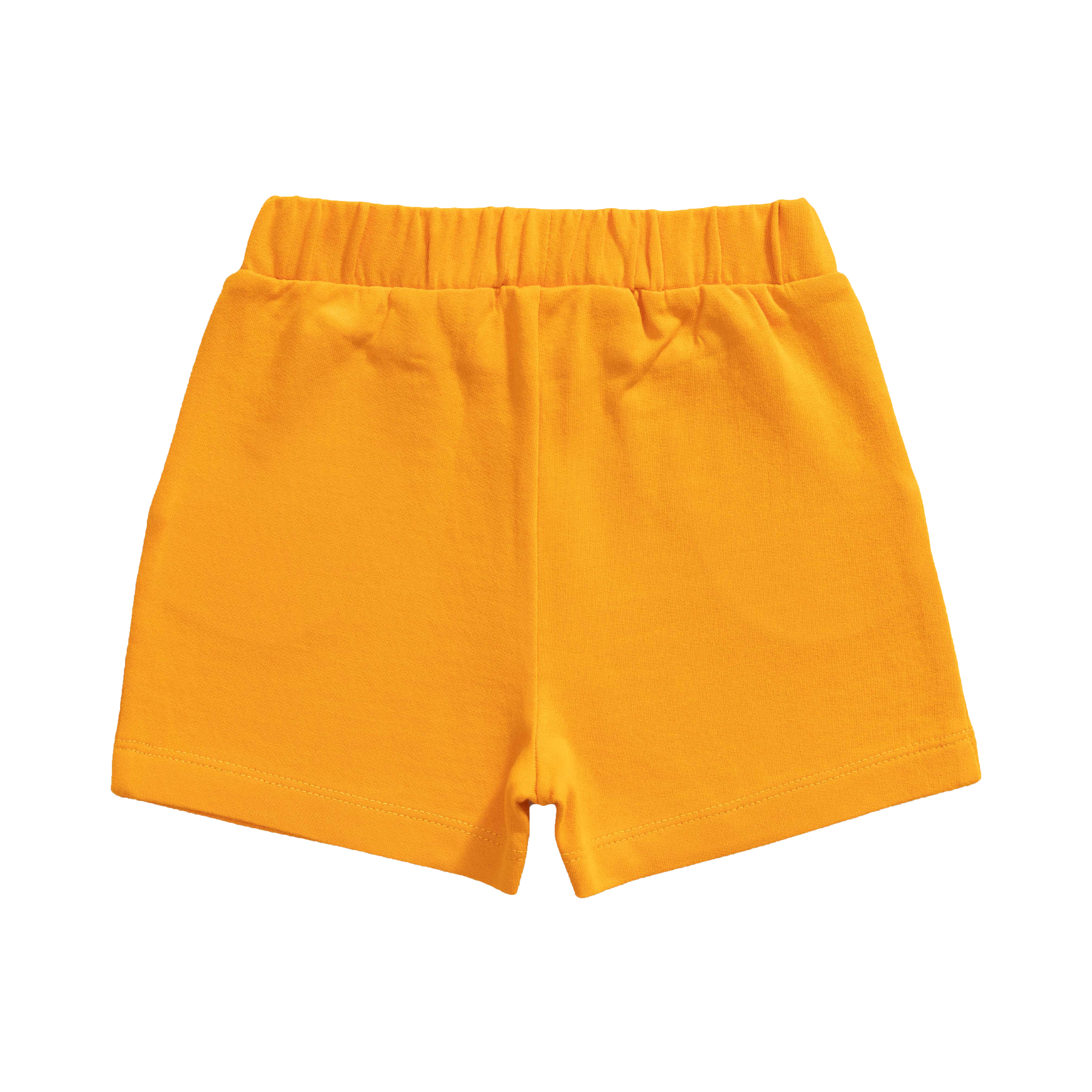 Striped Tee & Shorts Set for Toddler - Tangerine