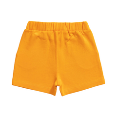 Striped Tee & Shorts Set for Toddler - Tangerine
