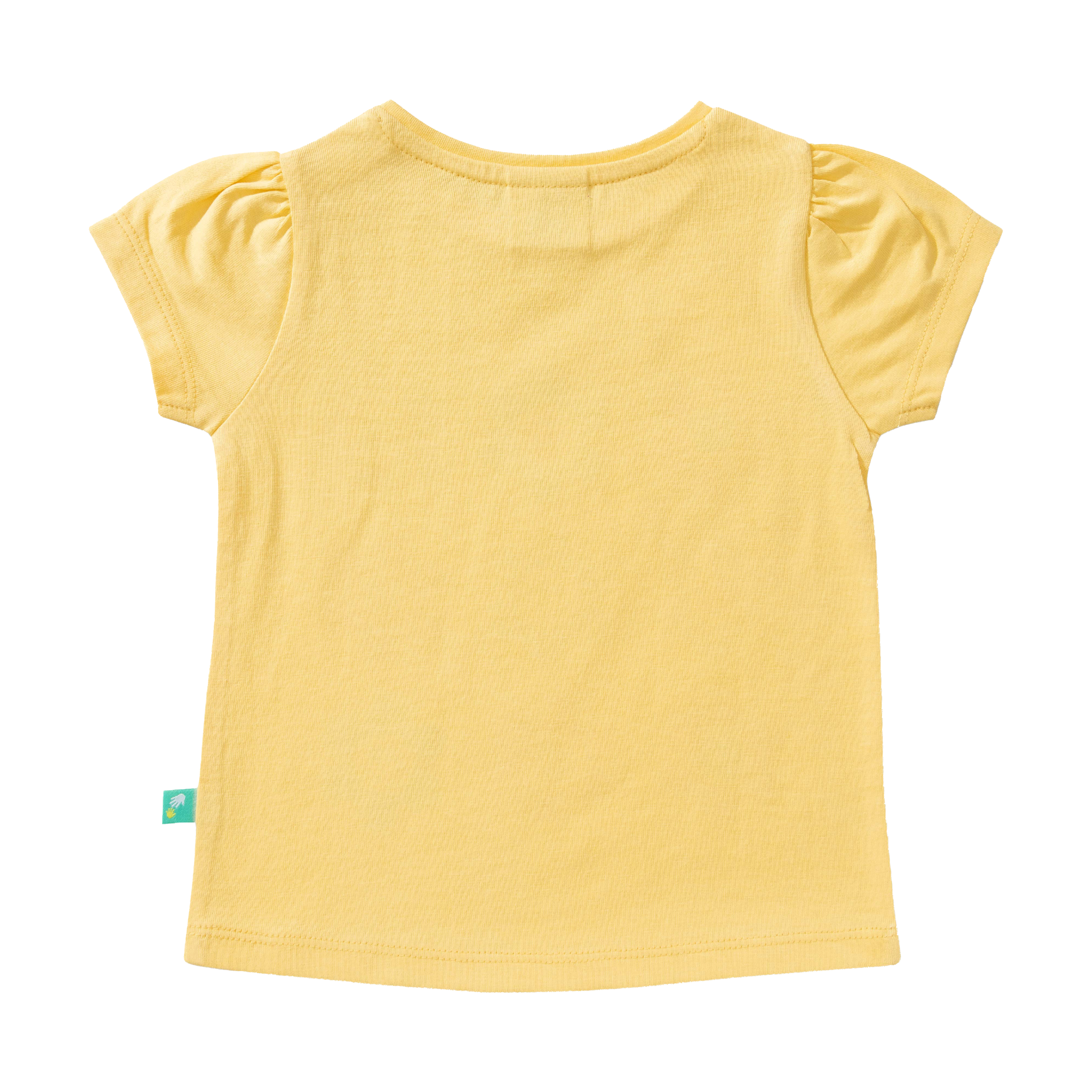 Puff Sleeve Flower Tee and Shorts Set for Toddlers