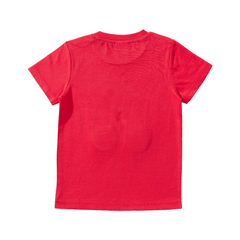 3D Printed Boys Summer Clothes Set | Red Tan Tee & Shorts