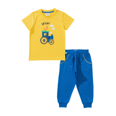 Truck Print Tee and Jogger Set for Toddler Boys