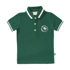 Polo Shirt with Striped Jogger Set for Toddler Boys