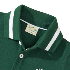Polo Shirt with Striped Jogger Set for Toddler Boys