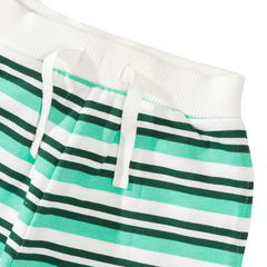 Polo Shirt with Striped Jogger Set for Toddler Boys