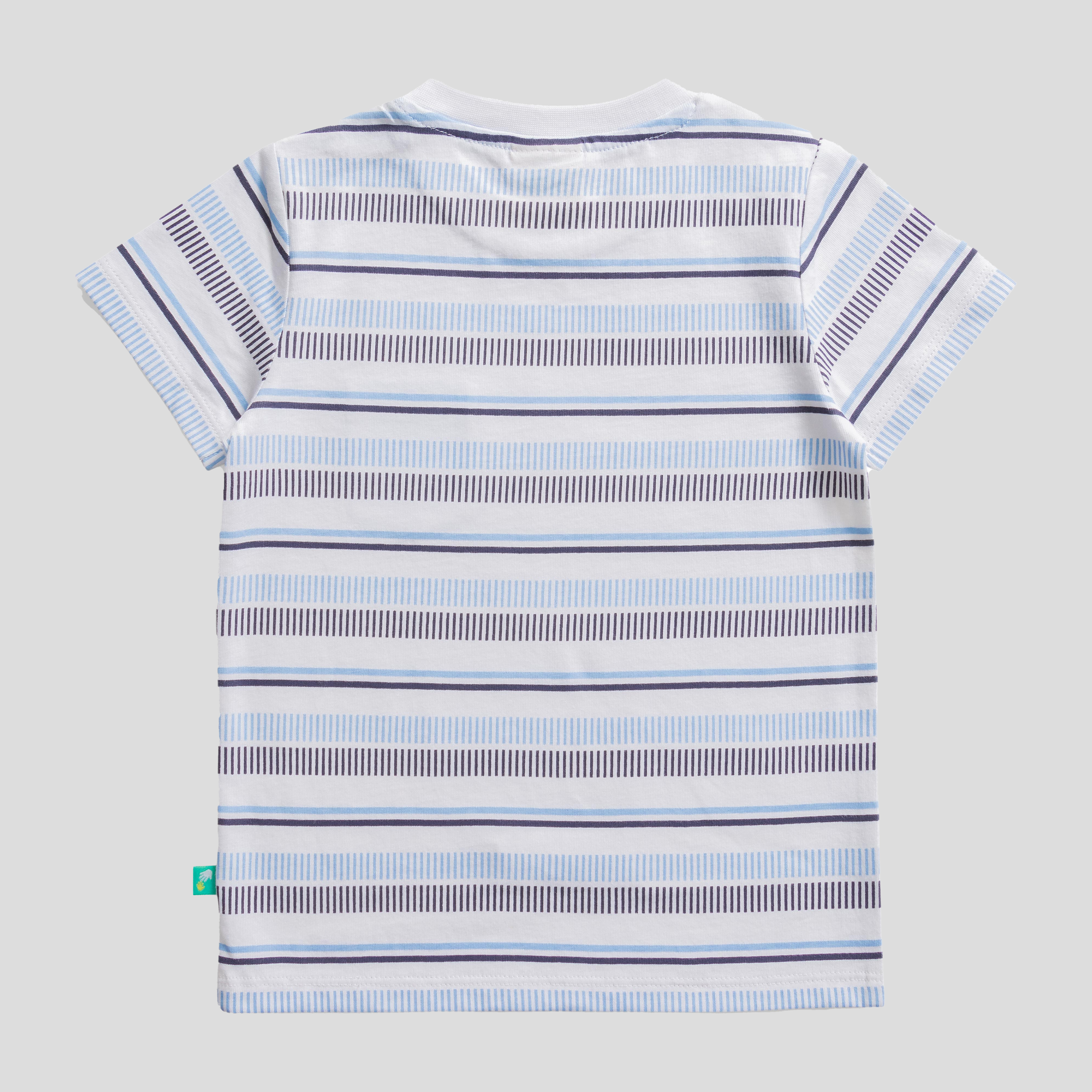 Striped T-Shirt and Shorts Set for Toddler Boys