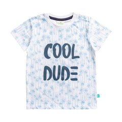 Cool Dude Navy Tee & Shorts Set for Toddler Boys