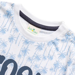 Cool Dude Navy Tee & Shorts Set for Toddler Boys