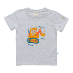 Excavator T-Shirt and Shorts Set for Toddler Boys