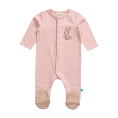 3/4 Sleeve Sleepsuit with Footies for Baby Girls - Pack of 2