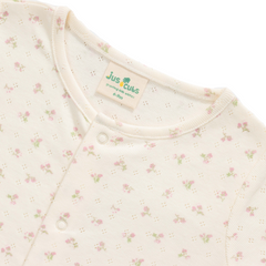 3/4 Sleeve Sleepsuit with Footies for Baby Girls - Pack of 2