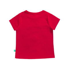 Flower T-Shirt Pack of 2 for Toddler Girls - Pink & Red