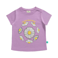 Flower T-Shirt Pack of 2 for Toddler Girls - Mint & Lavender