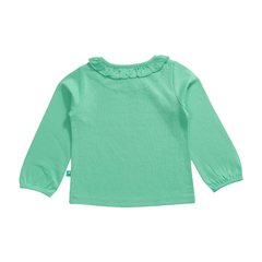 Ruffle Full Sleeve Garden Mint T-Shirt for Toddler Girls