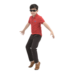 Toddler Half Sleeve Red Polo Tee