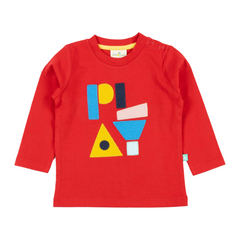 Applique Printed Solid T-Shirt for Toddler Boys