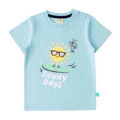 Sunny Blue & Green T-Shirt Pack of 2 for Toddler Boys