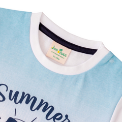 Summer Blue T-Shirt Pack of 2 for Toddler Boys