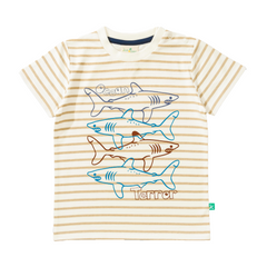 Summer Beige T-Shirt Pack of 2 for Toddler Boys