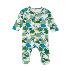 Green Leaves Sleepsuit with Footies for Baby Boys - Pack of 2