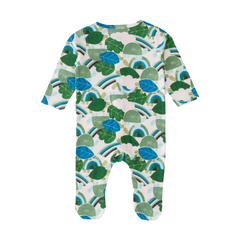 Green Leaves Sleepsuit with Footies for Baby Boys - Pack of 2