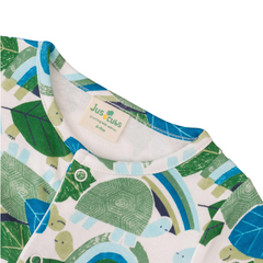 Green Leaves Sleepsuit with Footies for Baby Boys - Pack of 2