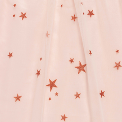 Starry Tulle Sleeveless Dress for Toddler - Peach