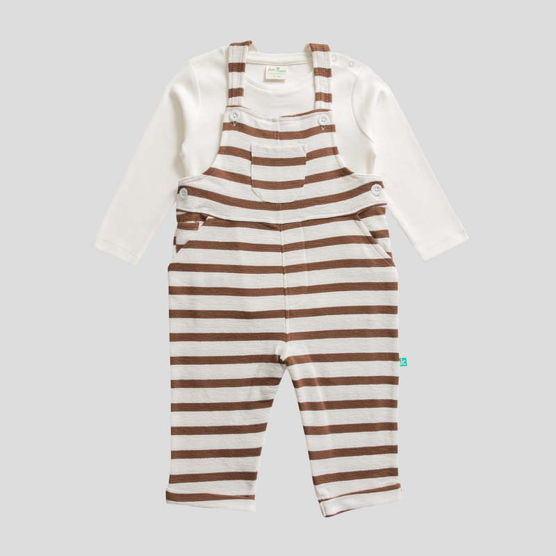 Stylish Striped Dungaree Set for Toddlers