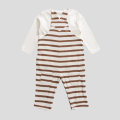 Stylish Striped Dungaree Set for Toddlers