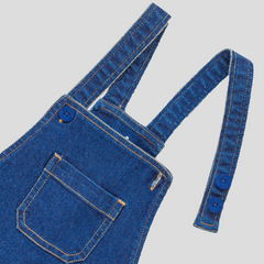 Full Sleeve Denim Dungaree Set for Toddlers