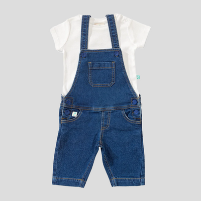 Full Sleeve Denim Dungaree Set for Toddlers