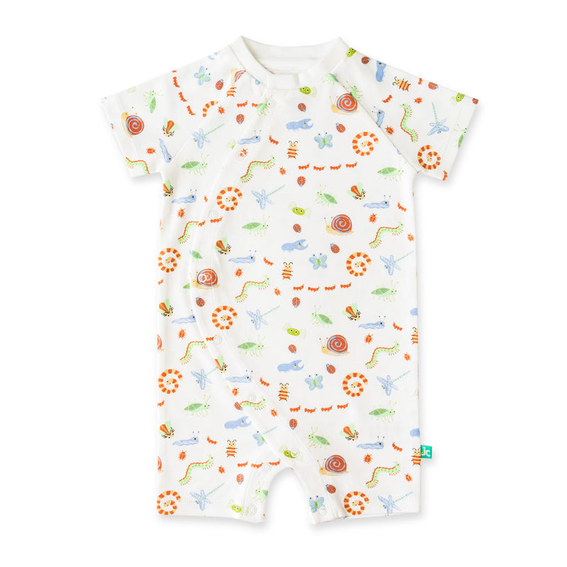 HoneyPebble Organic Cotton Romper for Baby Girls