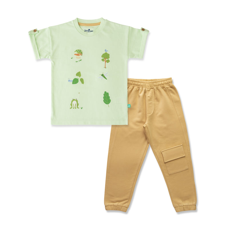 Organic HoneyHush Top & Pant Set – For Girls