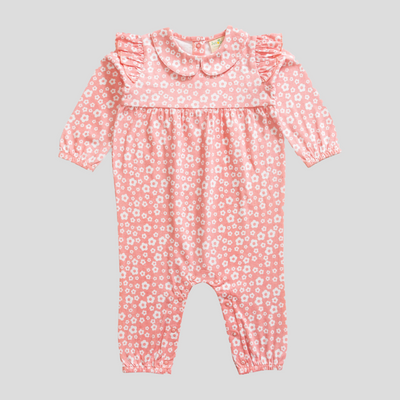 Blooming Peter Pan Full Length Romper for Baby Girls