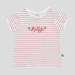 Striped Tee & Shorts Set for Toddler - Red