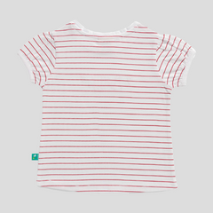 Striped Tee & Shorts Set for Toddler - Red