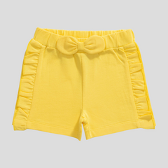 Lemony Ruffled Tee & Shorts Set for Toddlers