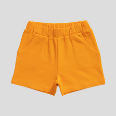 Striped Tee & Shorts Set for Toddler - Tangerine