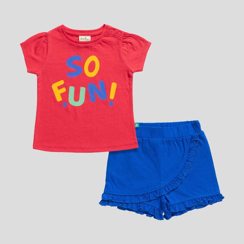 Puff Sleeve Tee & Skort Set for Toddlers