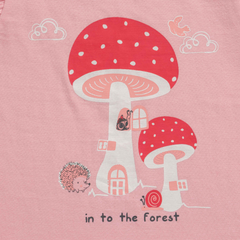 Mushroom House Ruffled Tee & Shorts Set for Toddler