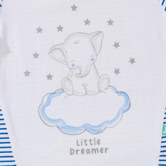 Elephant Printed Tee and Shorts Set for Toddler Boys