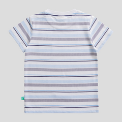 Striped T-Shirt and Shorts Set for Toddler Boys