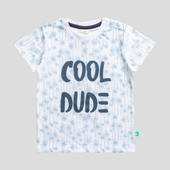 Cool Dude Navy Tee & Shorts Set for Toddler Boys