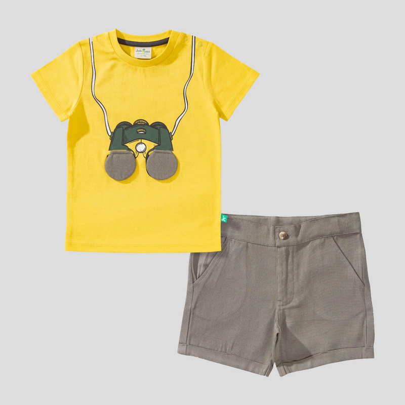 3D Printed Tee & Shorts Clothes Set for Toddler Boys