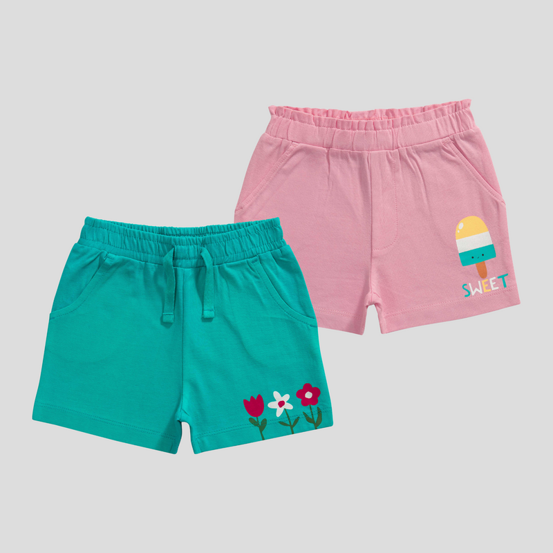 Toddler Playful 2-Pack Shorts for Girls