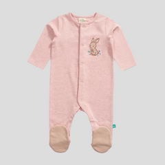 3/4 Sleeve Sleepsuit with Footies for Baby Girls - Pack of 2